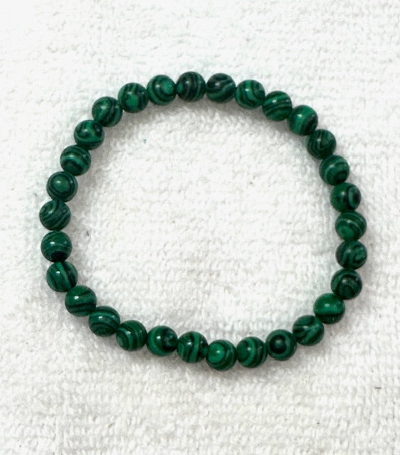 Green Natural Malachite Gemstone Bracelet
