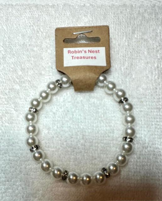 Pearl-Like with Silver Spacers