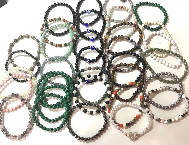 $1 Small Bead Stretch bracelets