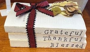 Grateful, Thankful, Blessed - Book Stack