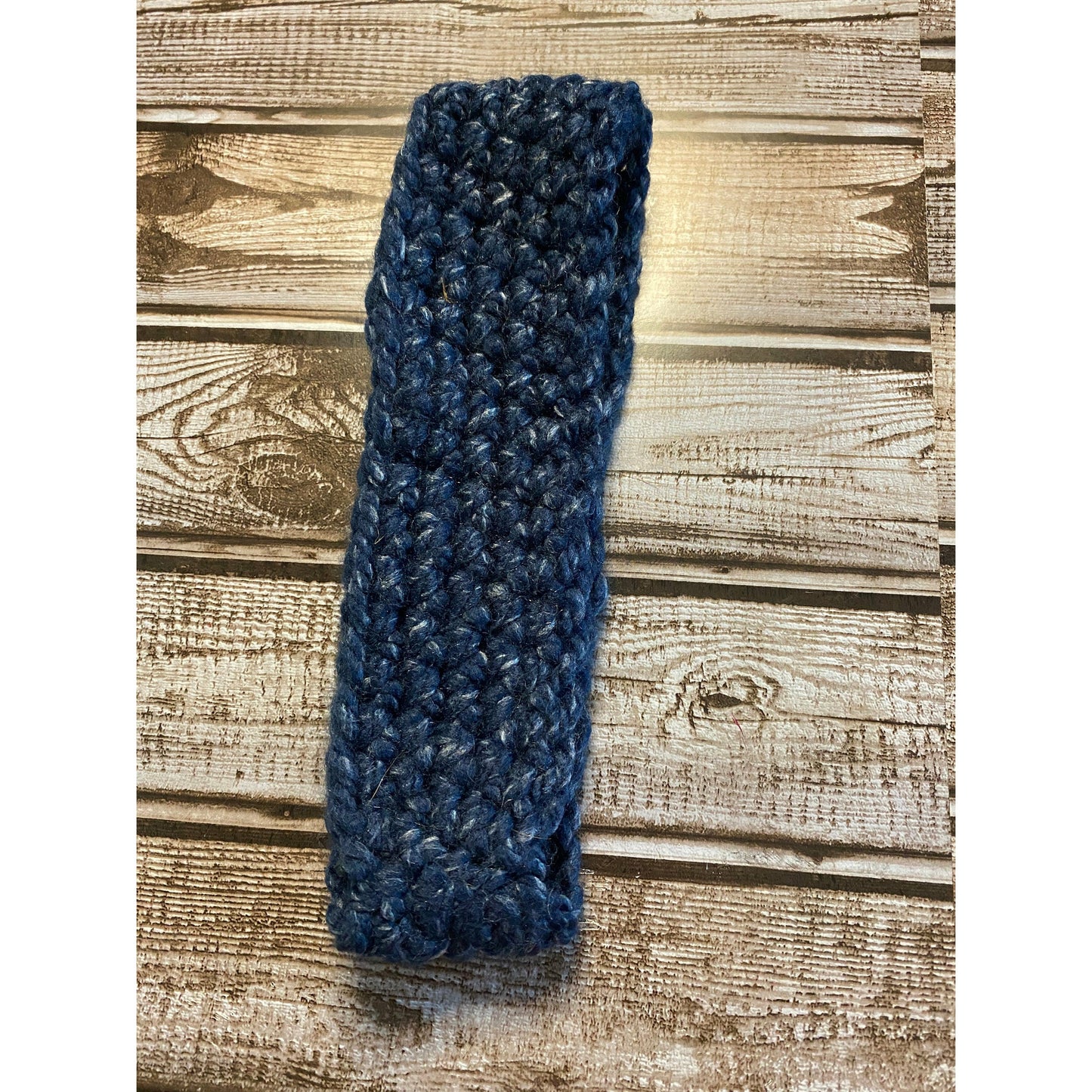Handmade crochet Adult headband Denim Thin