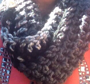 Crochet Infinity Scarf - Ashes