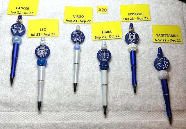 Pens, Zodiac Signs