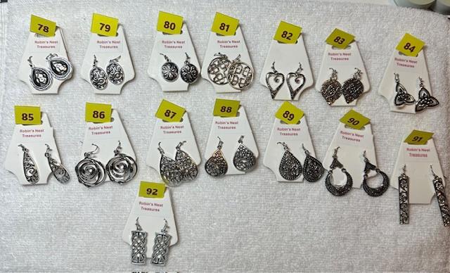 Antique Silver Earrings