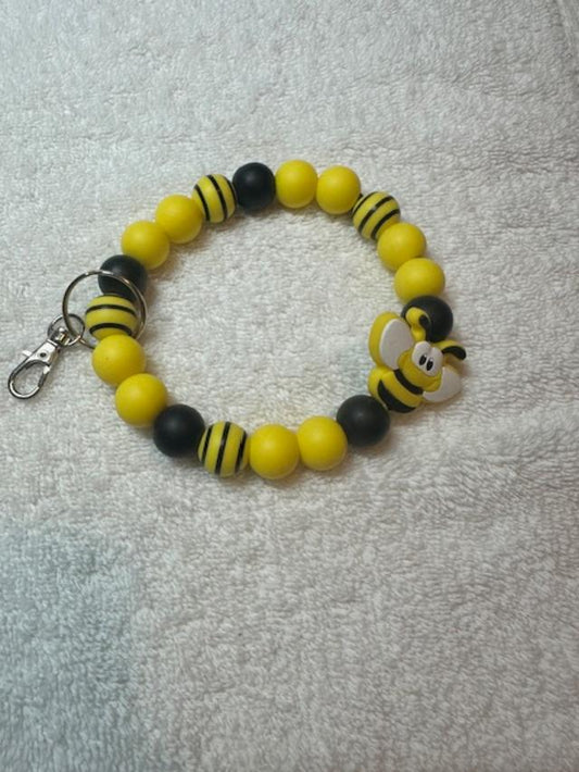 Wristlets for Keys - Bumble Bee