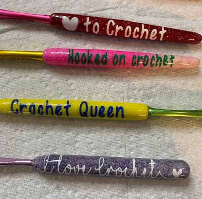 Crochet Hooks (Beaded and Epoxy)