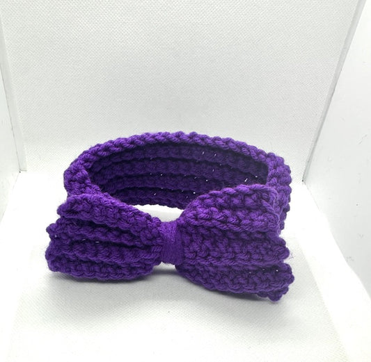 Handmade crochet headband Purple Newborn