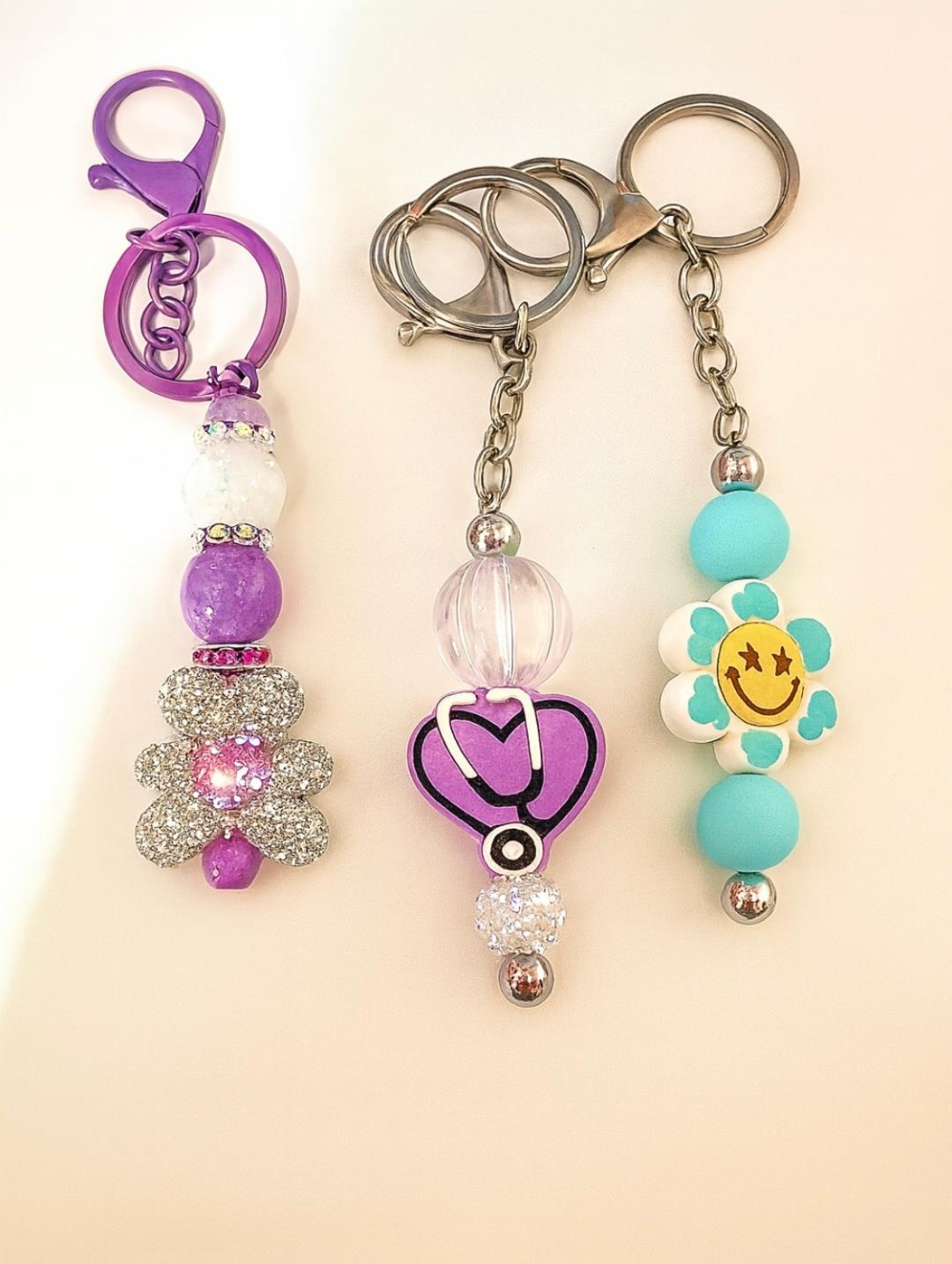 Beaded Bar Keychains