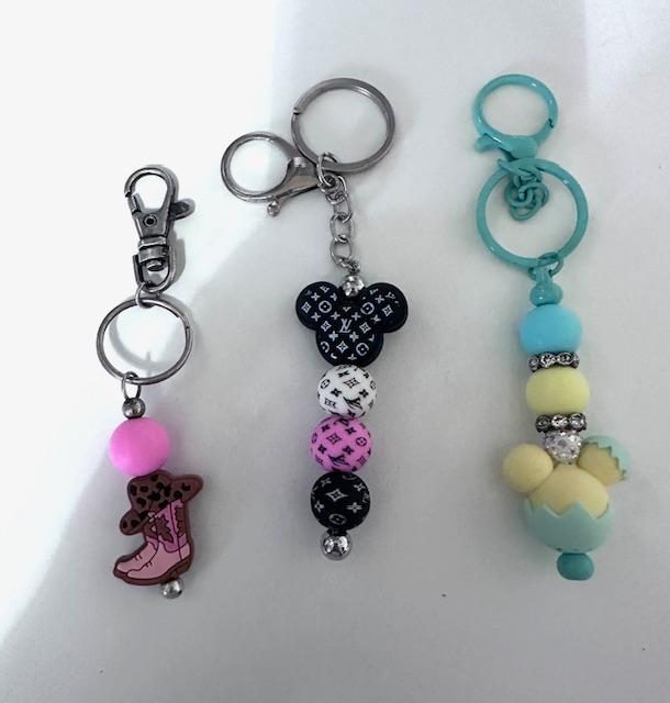 Beaded Bar Keychains
