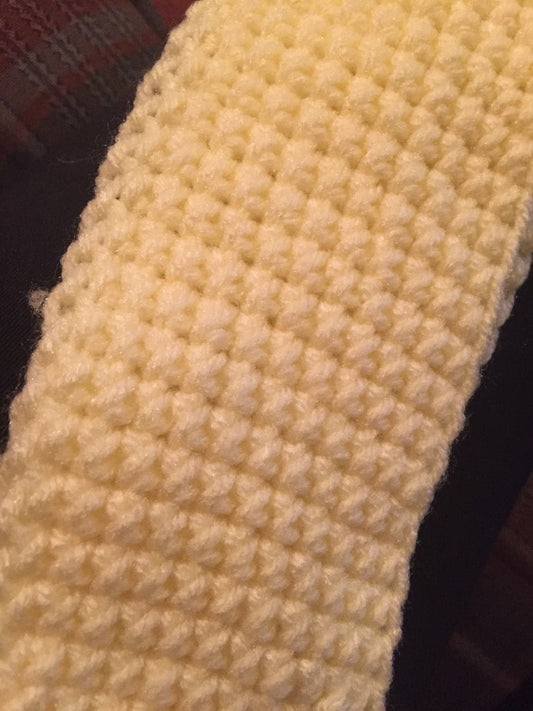 Handmade kid/baby crochet headband Pale Yellow PLAIN