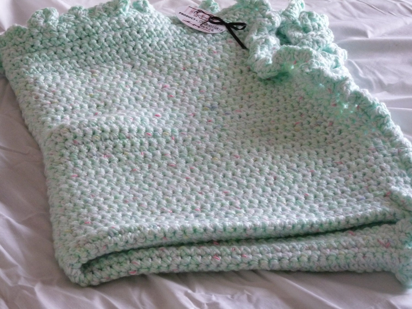 Blanket Baby - Mint Green & White