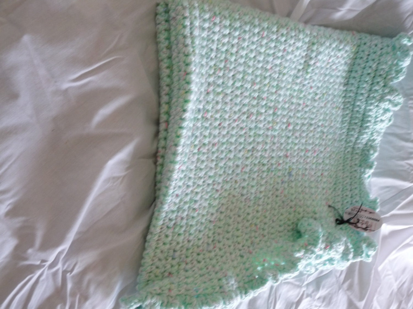 Blanket Baby - Mint Green & White