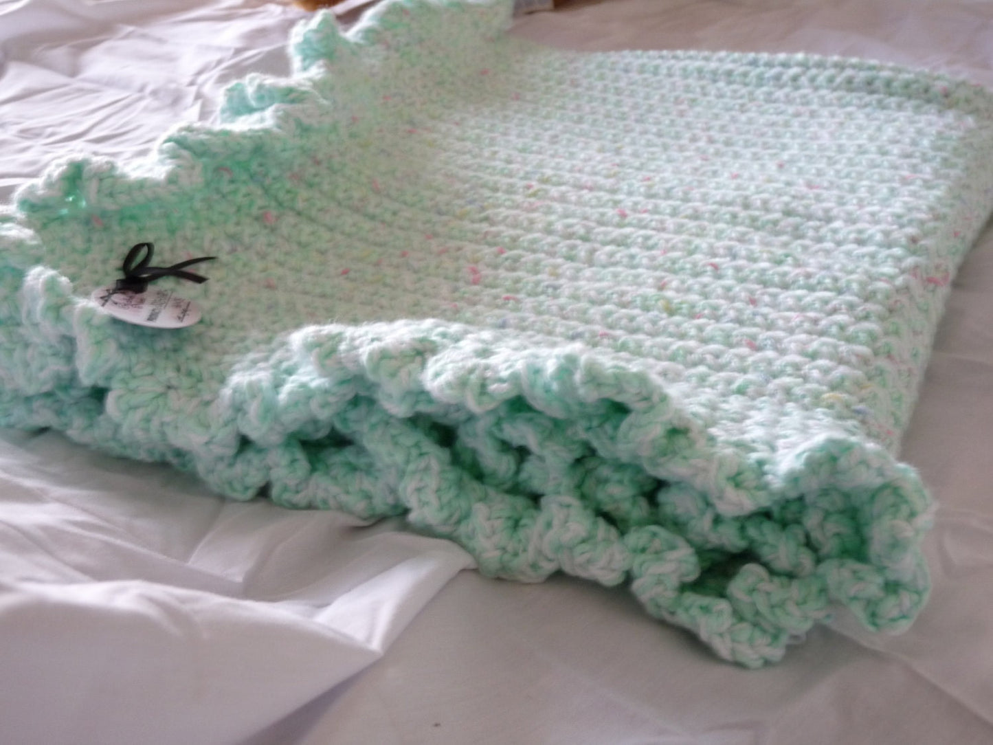 Blanket Baby - Mint Green & White