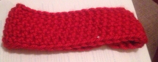 Handmade Crochet headband PLAIN red band