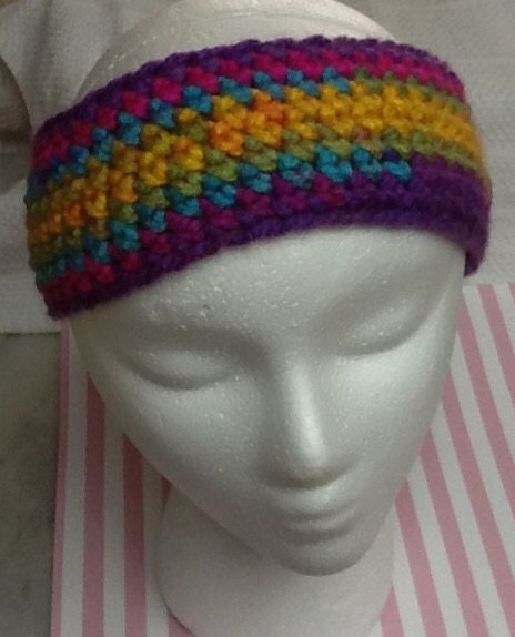 Handmade crochet Adult headband Passion