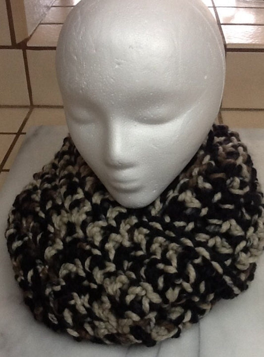 Crochet Infinity Scarf - Desert